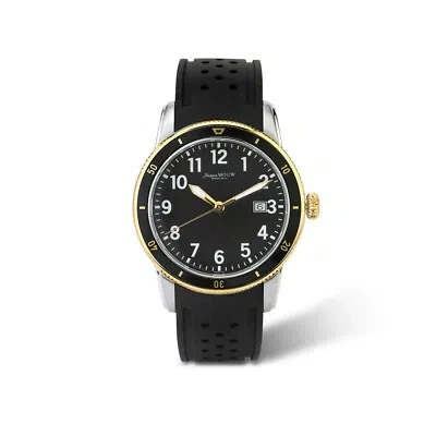 Pre-owned Jacques Mouw Swiss Watch High Quality Quartz Black Rubber Strap