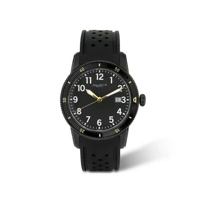 Pre-owned Jacques Mouw Swiss Watch High Quality Quartz Black Rubber Strap