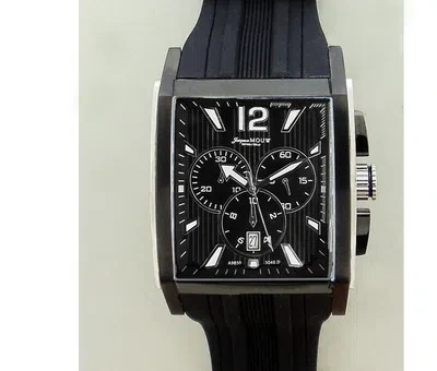 Pre-owned Jacques Mouw Swiss Watch High Quality Quartz Chronograph Beverly Hills Brand In Light Gray