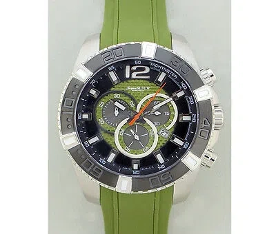 Pre-owned Jacques Mouw Swiss Watch High Quality Quartz Chronograph Beverly Hills Brand Name In Dim Gray
