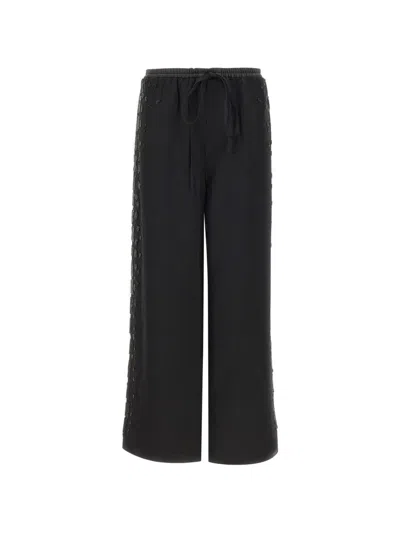 Jacques Sequin-embellished Palazzo Pants In Black