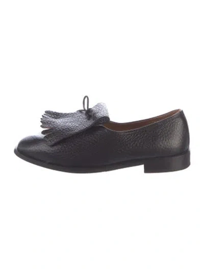 Pre-owned Jacques Soloviere Leather Loafers In Black
