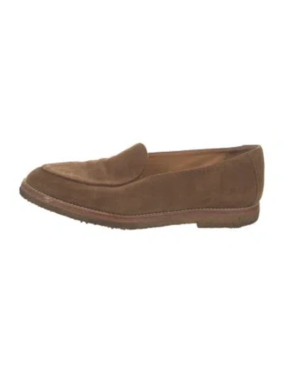 Pre-owned Jacques Soloviere Suede Loafers In Brown