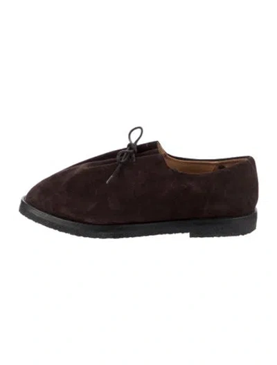 Pre-owned Jacques Soloviere Suede Loafers In Brown