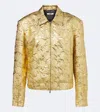 Jacques Wei Cloqué Jacket In Gold