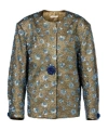 Jacques Wei Floral Sequined Oversized Jacket In Multi