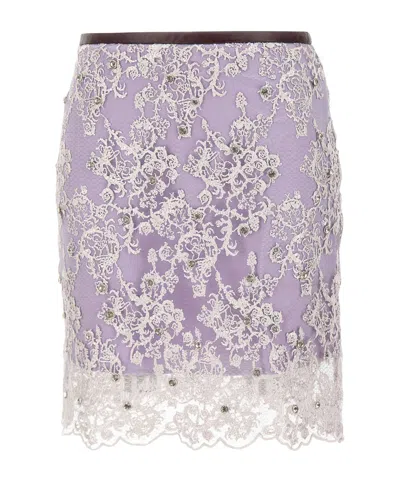 Jacques Wei Layered Skirt In Purple