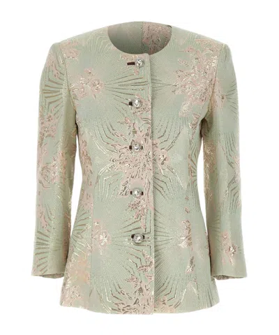 Jacques Wei Long Sleeve Casual Jacket In Multi