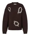 Jacques Wei Embroidered Wool Sweater In Multi