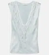 Jacques Wei Open-knit Top In Blue