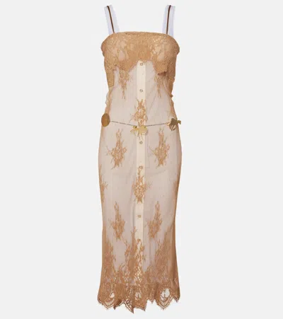 Jacques Wei Slipdress In Beige