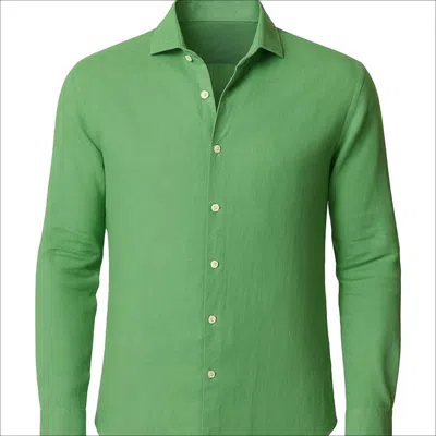Jacques Zolty Jacques Men's Linen Shirt Light Green
