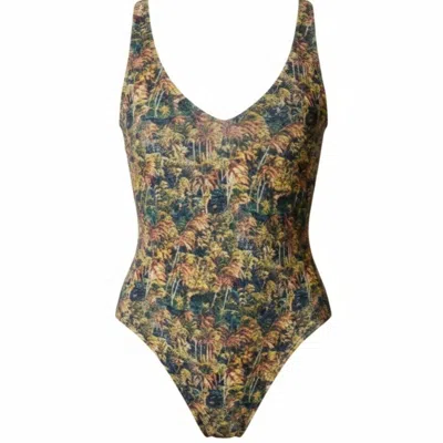 Jacques Zolty Women's Noa Swimsuit Jungle Print Green In Multi