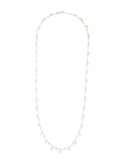 Pre-owned Jacquie Aiche 14k 1.29ct Diamond Shaker Necklace, 32" In Multicolor