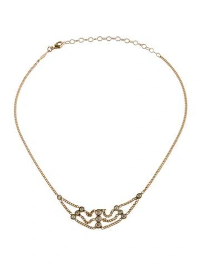 Pre-owned Jacquie Aiche 14k Diamond Choker, 14.5" In Multi