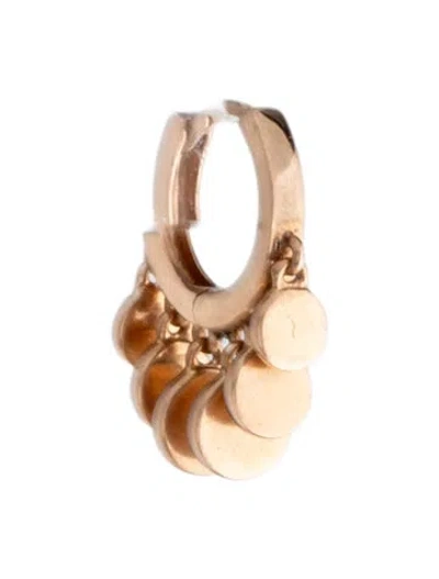 Pre-owned Jacquie Aiche 14k Disco Shaker Mini Single Earring In Multicolor