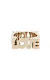Jacquie Aiche 14k Gold Groovy "love/f**k" Ring