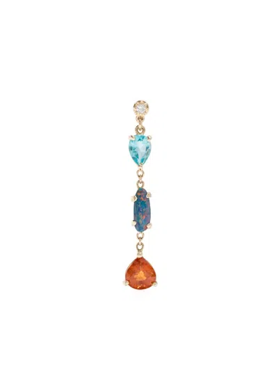 Jacquie Aiche 14k Gold Teardrop Diamond Earrings In Yellow