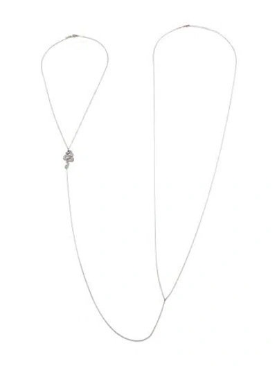 Pre-owned Jacquie Aiche 14k Ruby & Diamond Dragon Body Chain In Multi