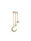 Jacquie Aiche 14k Yellow Gold Crescent Moon Star Diamond Earring In Gold