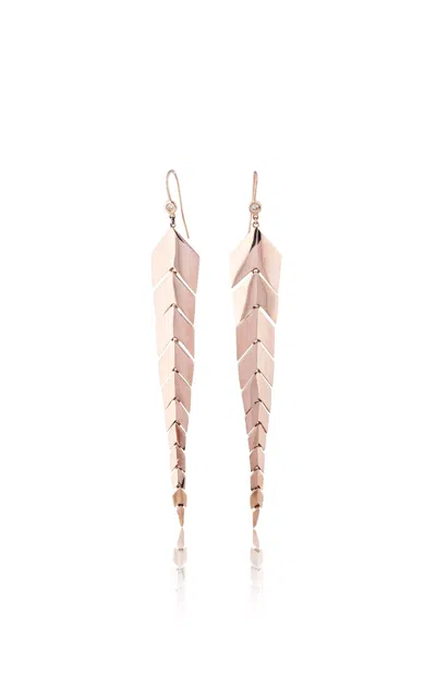 Jacquie Aiche 14k Yellow Gold Diamond Earrings