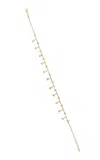 Jacquie Aiche 14k Yellow Gold Diamond Shaker Anklet