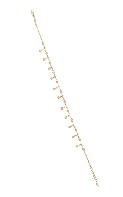 Jacquie Aiche 14k Yellow Gold Diamond Shaker Anklet