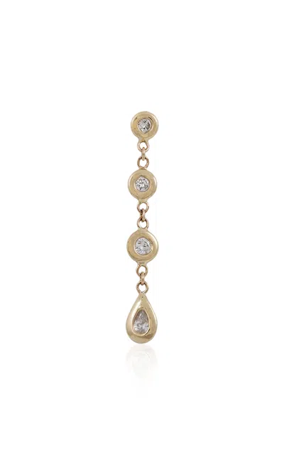 Jacquie Aiche 14k Yellow Gold Diamond Single Earring