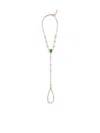 Jacquie Aiche 14k Yellow Gold Emerald Diamond Bracelet In Gold