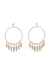 Jacquie Aiche 14k Yellow Gold Hoop Diamond Earrings