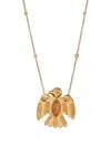 Jacquie Aiche 14k Yellow Gold Opal Eagle Diamond Necklace In Gold