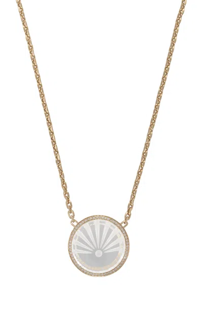 Jacquie Aiche 14k Yellow Gold Quartz Necklace In Gold