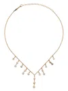 Jacquie Aiche 18k Yellow Gold Shower Drop Shaker Diamond Necklace In Gold