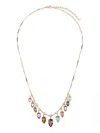 Jacquie Aiche 14k Yellow Gold Sophia Diamond Necklace In Multi