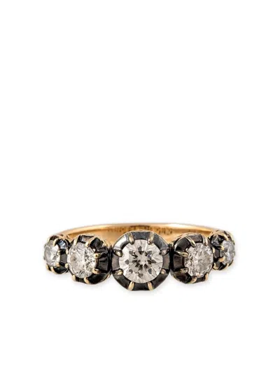 JACQUIE AICHE 14K YELLOW GOLD SOPHIA DIAMOND RING