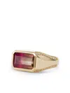 Jacquie Aiche 14k Yellow Gold Tourmaline And Diamond Ring In Gold