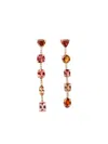 Jacquie Aiche 14k Yellow Gold Twiggy Tourmaline Earrings In Multi