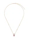 Jacquie Aiche 14kt Yellow Gold Aquamarine Diamond Necklace In Gold