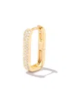 Jacquie Aiche 14k Yellow Gold Rectangle Diamond Hoop Earring In 金色