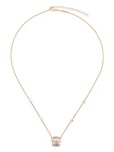 Jacquie Aiche 14kt Yellow Gold Pendant Diamond Necklace