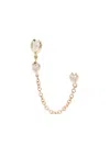 Jacquie Aiche 14kt Yellow Gold Sophia Diamond Chain Earring In Gold