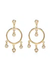 Jacquie Aiche 18kt Yellow Gold Sophie Shaker Diamond Hoop Drop Earring In Gold
