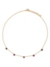 Jacquie Aiche 18k Yellow Gold Diamond And Ruby Necklace4 In Gold