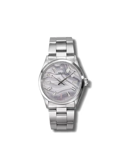 Jacquie Aiche  Customised Rolex Oyster Perpetual 34mm In Silver
