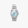 Jacquie Aiche Reworked Vintage Rolex Oyster Perpetual Watch In Blue