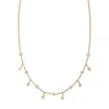 Jacquie Aiche Rg Spaced Out Diamond Half Shaker Necklace In Gold