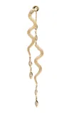 Jacquie Aiche Snake 14k Yellow Gold Diamond Single Earring