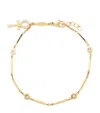 Jacquie Aiche Yellow Gold And Diamond Ankh Bracelet