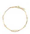 Jacquie Aiche Yellow Gold And Diamond Kate Bracelet