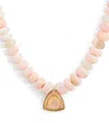 Jacquie Aiche Yellow Gold And Opal Beaded Necklace In Gold